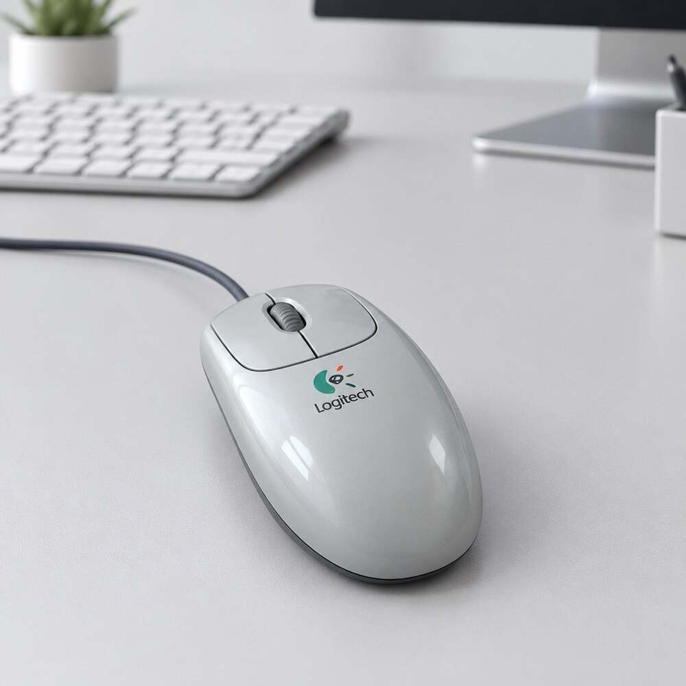 Vintage 2001 NEW Logitech 930582-0403 Optical Mouse USB PS/2 PC Mac Sealed